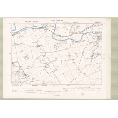 1895 Map of Ayrshire Sheet XXII.NE, 1897 Print