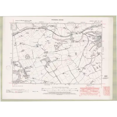 1938 Map of Ayrshire Sheet XXII.NE, 1947 Print