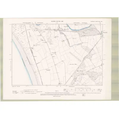 1895 Map of Ayrshire Sheet XXII.NW, 1897 Print