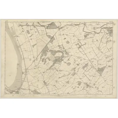 1857 Map of Ayrshire, Sheet XXII, 1860 Print