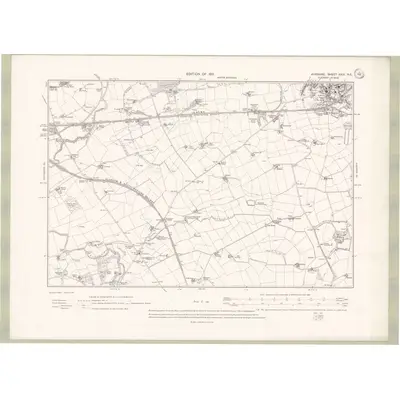 1908 Map of Ayrshire Sheet XXIII.NE, 1911 Print