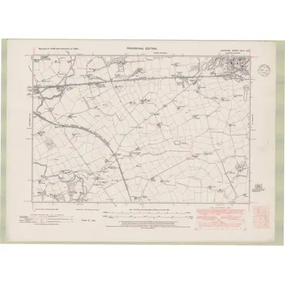 1938 Map of Ayrshire Sheet XXIII.NE, 1948 Print