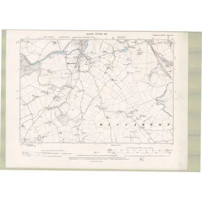 1895 Map of Ayrshire Sheet XXIII.NW, 1897 Print