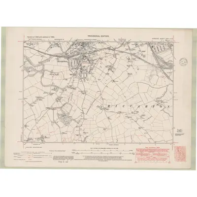 1938 Map of Ayrshire Sheet XXIII.NW, 1948 Print