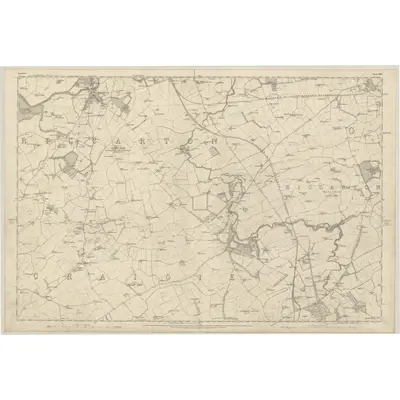 1857 Map of Ayrshire, Sheet XXIII, 1860 Print