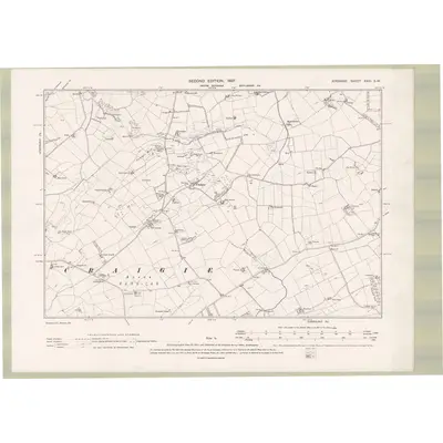 1895 Map of Ayrshire Sheet XXIII.SW, 1897 Print