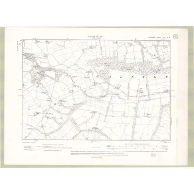 1908 Map of Ayrshire Sheet XXIV.NW, 1911 Print