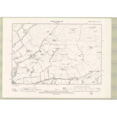 1895 Map of Ayrshire Sheet XXIX.NE, 1897 Print