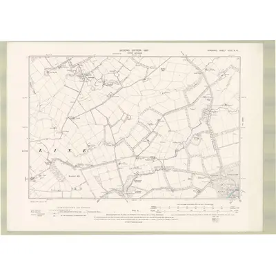 1895 Map of Ayrshire Sheet XXIX.NW, 1897 Print