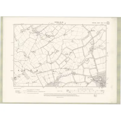 1908 Map of Ayrshire Sheet XXIX.NW, 1911 Print