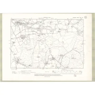 1908 Map of Ayrshire Sheet XXIX.SE, 1911 Print