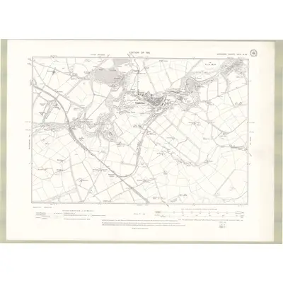 1908 Map of Ayrshire Sheet XXIX.SW, 1911 Print