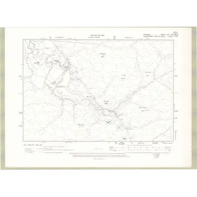 1908 Map of Ayrshire Sheet XXV.NE, 1912 Print