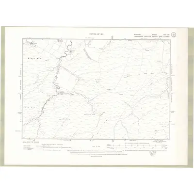 1908 Map of Ayrshire Sheet XXV.NW, 1912 Print