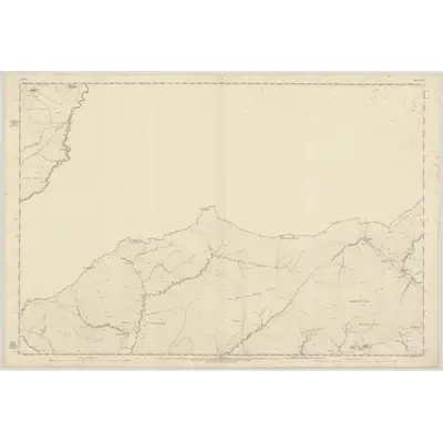 1857 Map of Ayrshire, Sheet XXV, 1860 Print