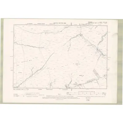 1895 Map of Ayrshire Sheet XXV.SE, 1898 Print