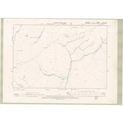 1895 Map of Ayrshire Sheet XXV.SW, 1898 Print