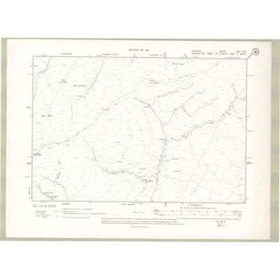 1908 Map of Ayrshire Sheet XXV.SW, 1911 Print