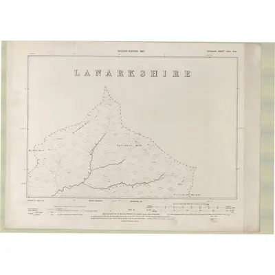 1894 Map of Ayrshire Sheet XXVI.NW, 1897 Print