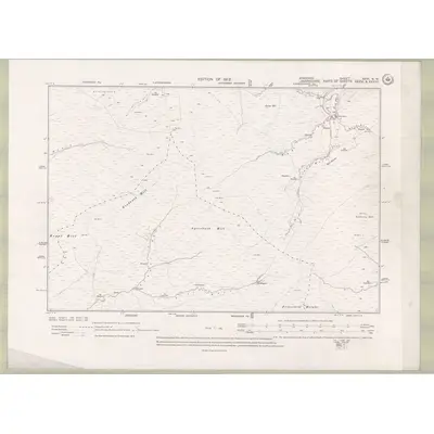 1908 Map of Ayrshire Sheet XXVI.NW, 1912 Print