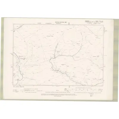1894 Map of Ayrshire Sheet XXVI.SW, 1897 Print