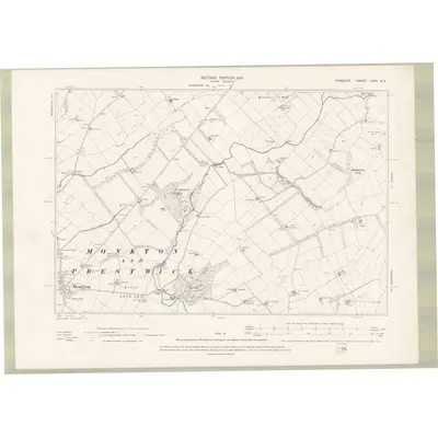 1895 Map of Ayrshire Sheet XXVII.NE, 1897 Print