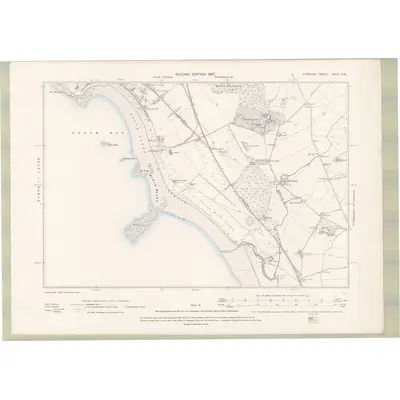 1895 Map of Ayrshire Sheet XXVII.NW, 1897 Print