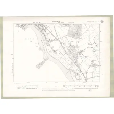 1908 Map of Ayrshire Sheet XXVII.NW, 1911 Print