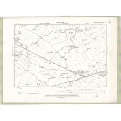 1908 Map of Ayrshire Sheet XXVII.SE, 1911 Print