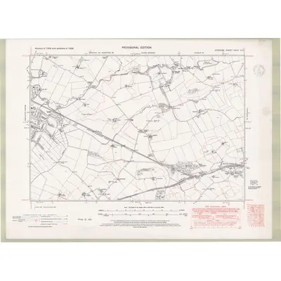 1938 Map of Ayrshire Sheet XXVII.SE, 1947 Print