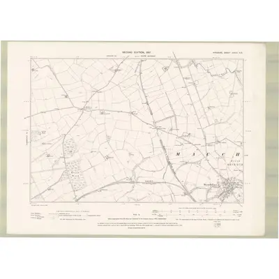 1895 Map of Ayrshire Sheet XXVIII.NE, 1897 Print