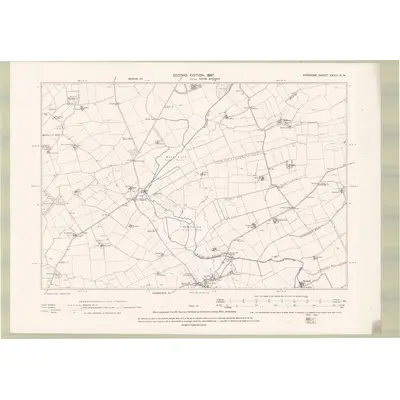 1895 Map of Ayrshire Sheet XXVIII.NW, 1897 Print