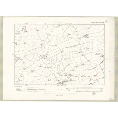 1908 Map of Ayrshire Sheet XXVIII.NW, 1911 Print