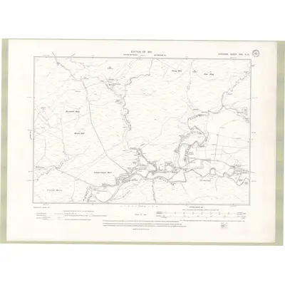 1908 Map of Ayrshire Sheet XXX.NW, 1910 Print