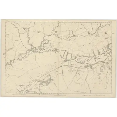 1856 Map of Ayrshire, Sheet XXX, 1860 Print