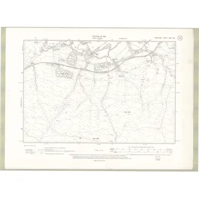 1908 Map of Ayrshire Sheet XXX.SE, 1911 Print