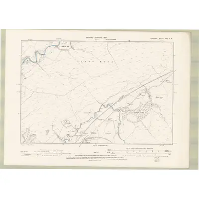 1895 Map of Ayrshire Sheet XXX.SW, 1897 Print