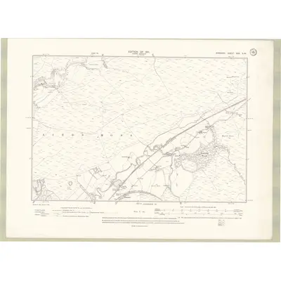 1908 Map of Ayrshire Sheet XXX.SW, 1911 Print
