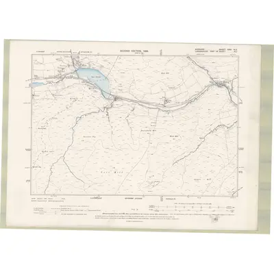 1895 Map of Ayrshire Sheet XXXI.NE, 1898 Print