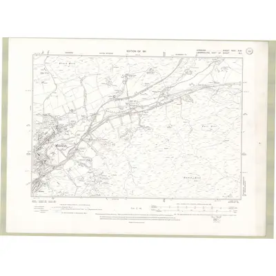 1908 Map of Ayrshire Sheet XXXI.NW, 1911 Print