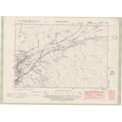 1938 Map of Ayrshire Sheet XXXI.NW, 1948 Print