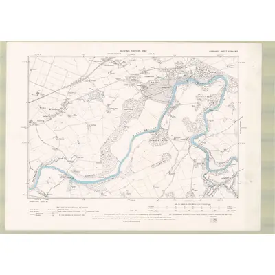 1895 Map of Ayrshire Sheet XXXIII.NE, 1897 Print