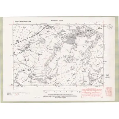1938 Map of Ayrshire Sheet XXXIII.NE, 1947 Print