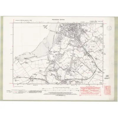 1938 Map of Ayrshire Sheet XXXIII.SW, 1947 Print