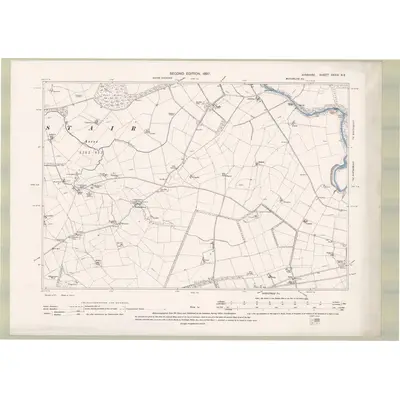 1894 Map of Ayrshire Sheet XXXIV.NE, 1897 Print