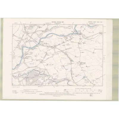 1895 Map of Ayrshire Sheet XXXIV.NW, 1897 Print