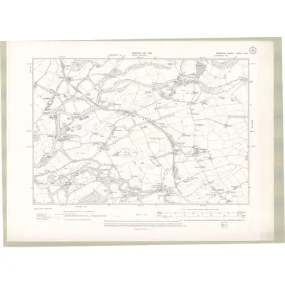 1908 Map of Ayrshire Sheet XXXIV.NW, 1911 Print