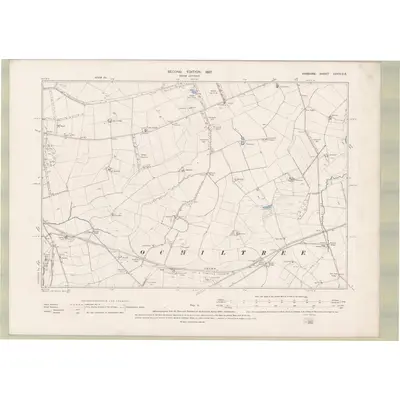 1895 Map of Ayrshire Sheet XXXIV.SE, 1897 Print