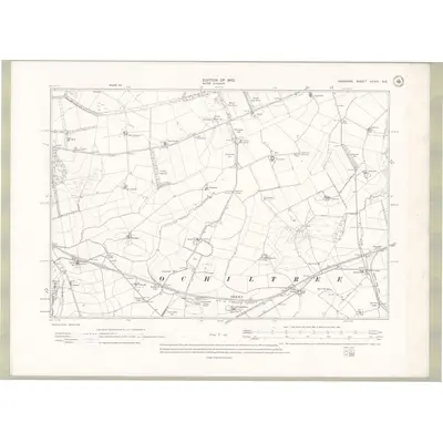 1908 Map of Ayrshire Sheet XXXIV.SE, 1910 Print