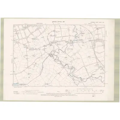 1894 Map of Ayrshire Sheet XXXIV.SW, 1897 Print